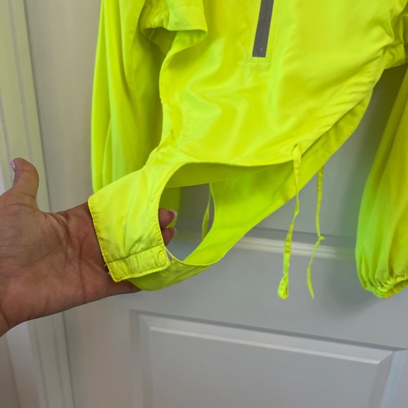 I ❤️ DIY Neon Yellow Windbreaker Bodysuit & Shorts Set Size S - Picture 10 of 16